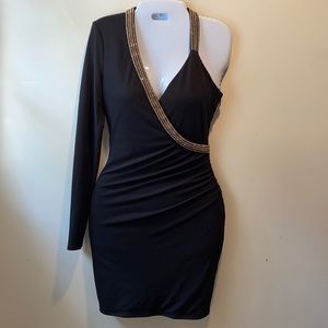 Marciano | Jewel Lined Bodycon black dress